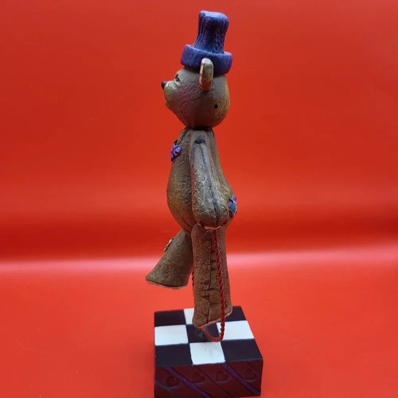 Vintage 1996 Enesco Jim Shore Max Teddy Bear Jumping Rope Figurine - Picture 3 of 8